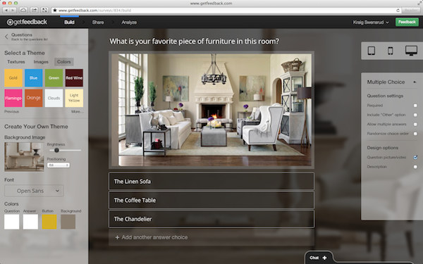 Survey Creation - Screenshot B