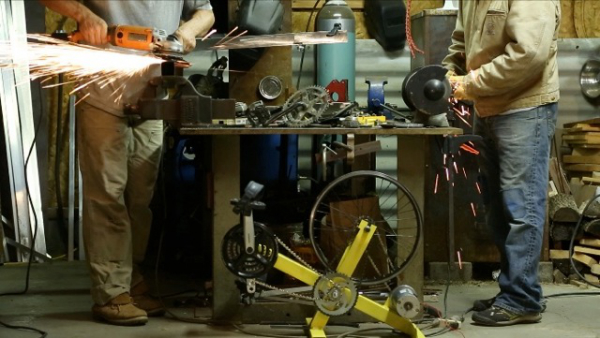 grinders in the shop