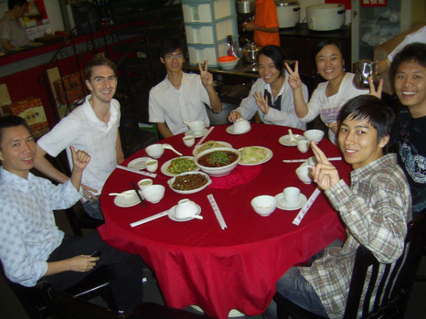 crew eating