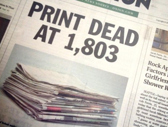 print media is dead