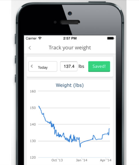 8fit weight tracking