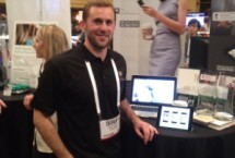Paradine CEO and co-founder Jake Farmakis at TechCrunch Disrupt.
