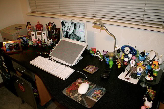 desk of Terry Johnston