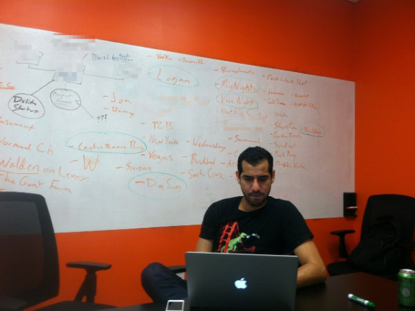 More Name Storming and Jon Acosta typing away notes