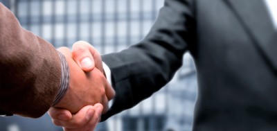 Handshake business concept