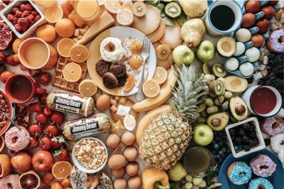 variety of food on table
