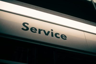 a service sign