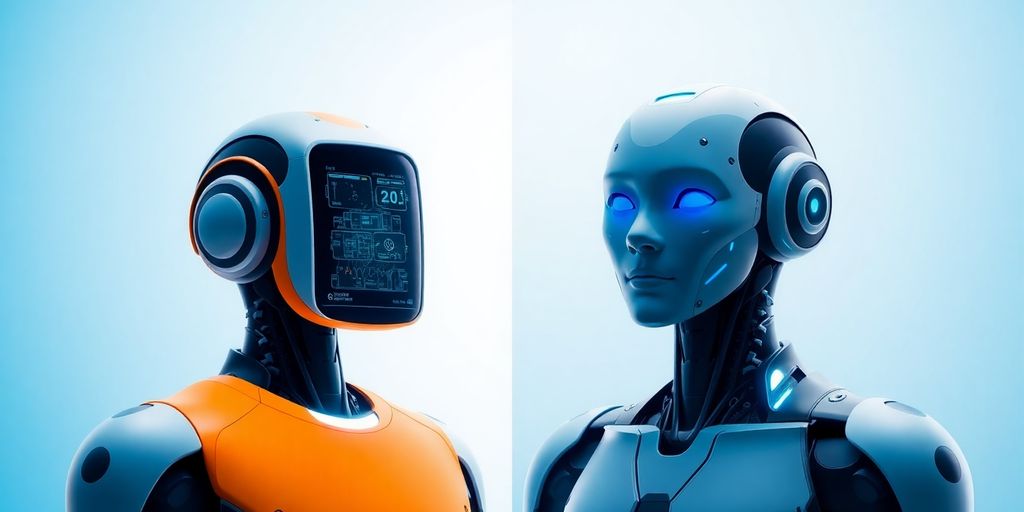 ChatGPT 4 and Claude as futuristic AI entities.